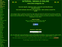 Tablet Screenshot of intervalsignals.net